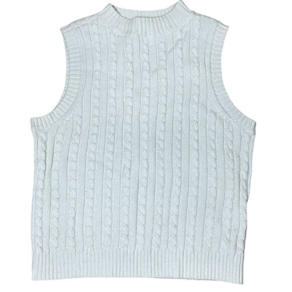 NORDSTROM BP Mock Neck Preppy Sweater Knit Vest Size Small - Picture 1 of 8